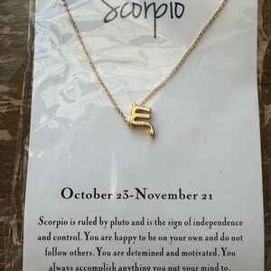 Elegant Gold Scorpio Necklace